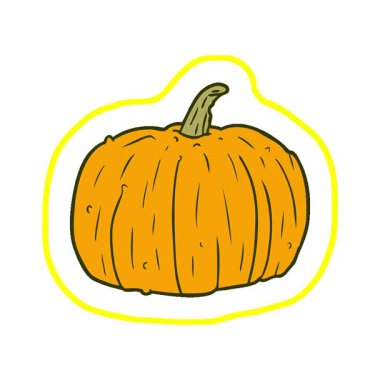 Basit bir cadılar bayramı çizgi filmi.