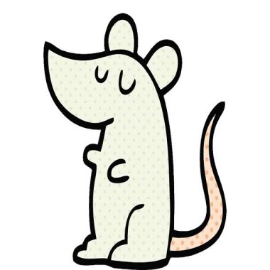 Basit bir döngü çizgi roman tarzı çizgi roman faresi