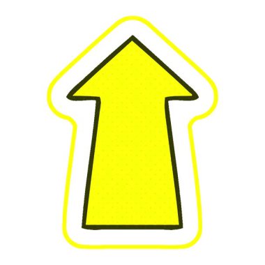 Basit bir döngü animasyon çizgi roman tarzı tuhaf çizgi film oku