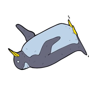 Basit bir çizgi film pengueni döngüsü.