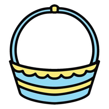 Basit bir döngü hareketli paskalya sepeti