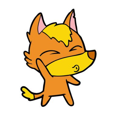 Basit bir tilki çizgi film karakteri.
