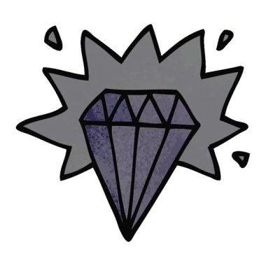 Basit bir çizgi film karalama dövmesi elması.