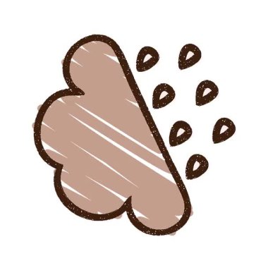 Basit bir döngülü Yağmur Bulutu Tebeşiri Çizimi