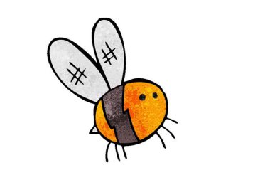 Basit bir çizgi film animasyonu arısı