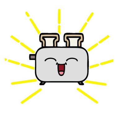 Basit bir tost makinesinin basit bir çizgi filmi.