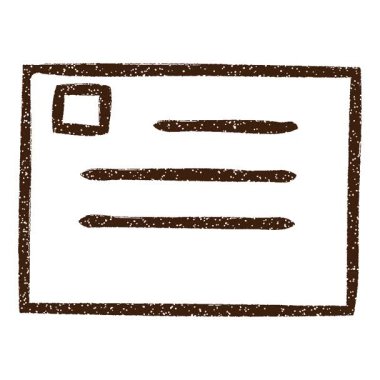 Basit bir döngü canlandırmalı Harf Sembolü Karakalem Çizimi