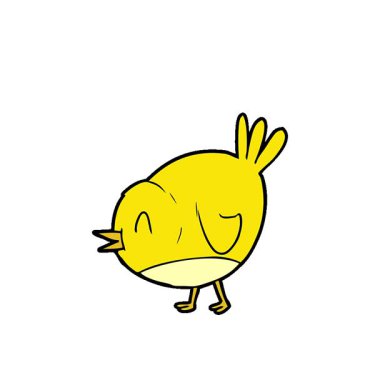 Basit bir çizgi film kuşu.