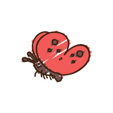 Basit bir döngülü Kelebek Tebeşiri Çizimi