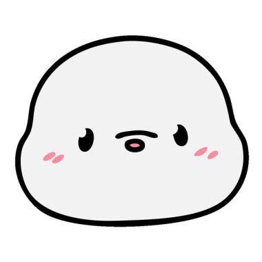 Basit bir fok suratlı çizgi film animasyonu.