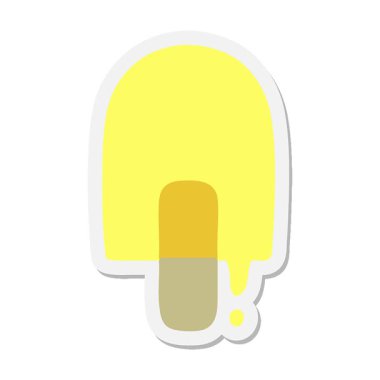 Basit bir döngü animasyon eriyen buz lolipop yapıştırması.