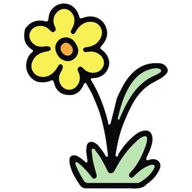 Basit bir döngü animasyon basit çiçek tasarımı