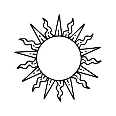 Siyah çizgi şeklinde basit bir çizgi dövmesi var.