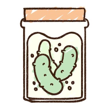 Basit bir döngülü turşu tebeşiri çizimi