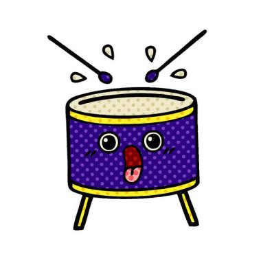 Basit bir çizgi roman tarzı davul döngüsü.