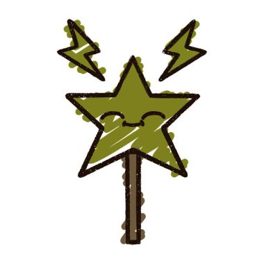 Basit bir döngü animasyon sihirli değnek çizimi