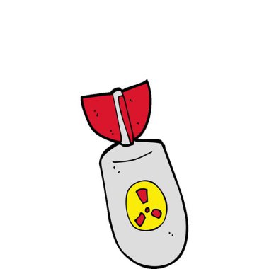 Basit bir çizgi film atom bombası.