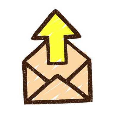 Basit bir döngü canlandırmalı e- posta sembolü