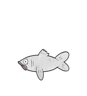 Basit bir çizgi film balığı.