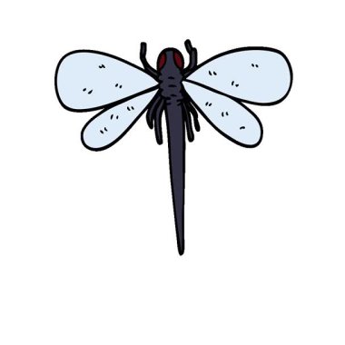 Basit bir çizgi film çizgi romanı karalama yusufçuğu.