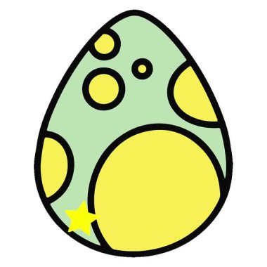 Basit bir döngülü sevimli paskalya yumurtası tasarımı