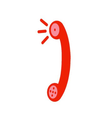 Basit bir döngü animasyon telefon alıcısı