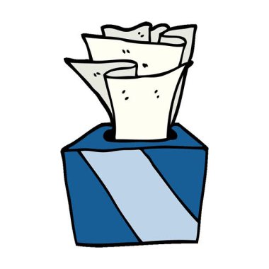 Basit bir döngü çizgi film karalama kutusu.