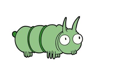 Basit bir döngü animasyon sevimli çizgi film hatası