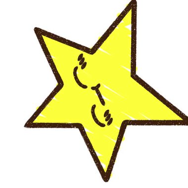 Basit bir döngü çizimi Yıldız Tebeşiri Çizimi