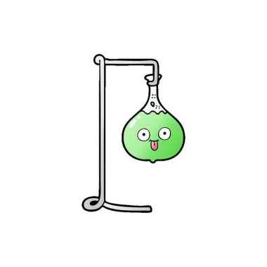 Basit bir çizgi film bilim deneyi.