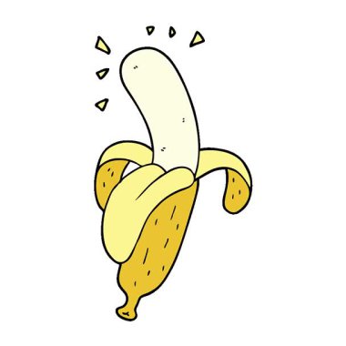 Basit bir döngü çizgi film muzu.