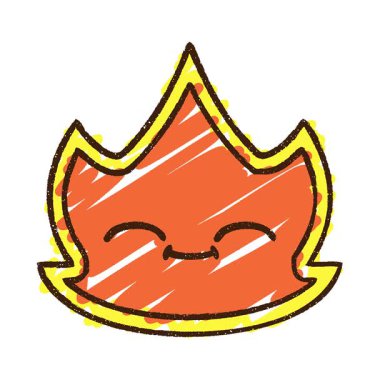 Basit bir döngü animasyon Ateş Tebeşiri Çizimi