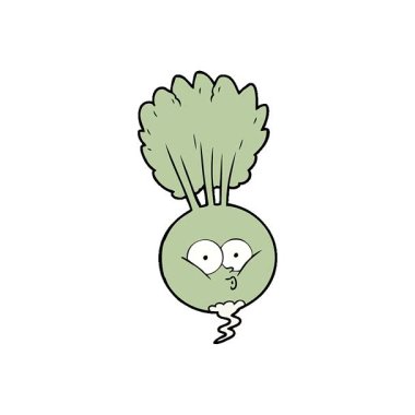 Basit bir çizgi film sebzesi.