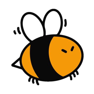 Basit bir döngülü sevimli arı animasyonu.