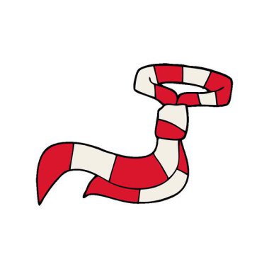 Basit bir çizgi film çizimi ofis kravatı.