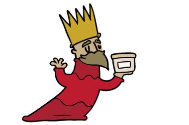 Basit bir döngü çizimi üç bilge adamdan birini canlandırdı.