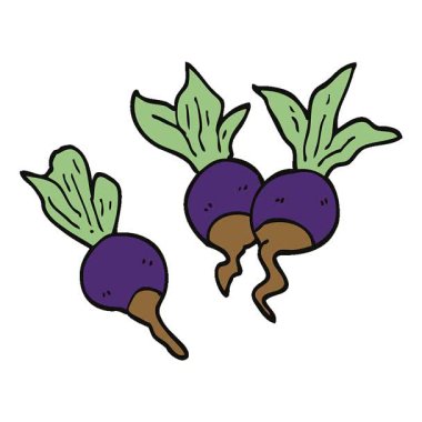 Basit bir çizgi film animasyonu. Pancar kökü bitkileri.