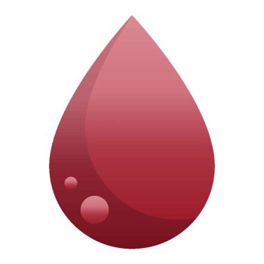 Basit bir kan damlası grafiksel çizim simgesi