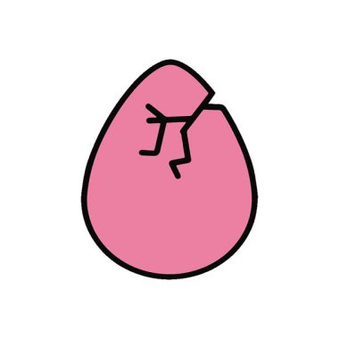 Basit bir döngülü sevimli paskalya yumurtası tasarımı