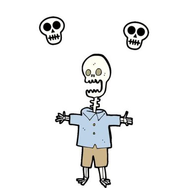 Basit bir çizgi film iskeleti.