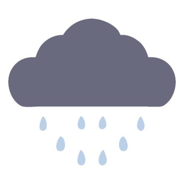 Basit bir döngü animasyon fırtına bulutu