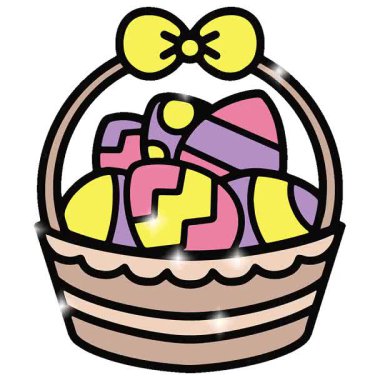 Basit bir döngü hareketli paskalya sepeti