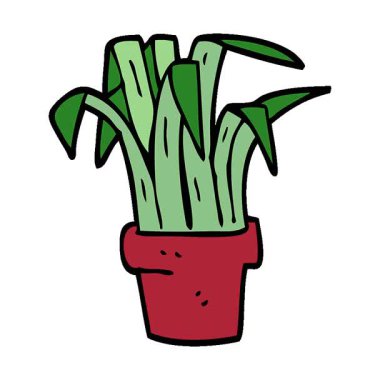 Basit bir çizgi film animasyonu. Kapalı alanda karalama bitkisi.