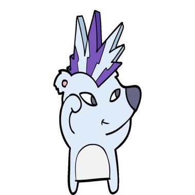 Basit bir döngülü sevimli çizgi film ayısı.