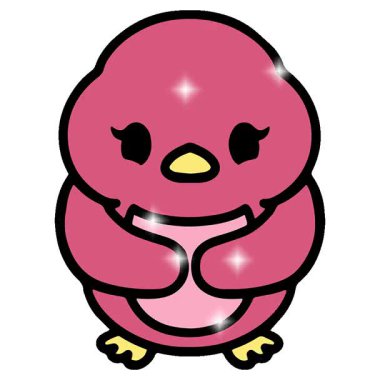 Basit bir döngülü çizgi film kuşu.