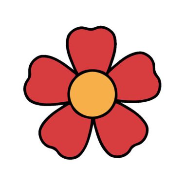 Geleneksel çiçek stilinde basit bir döngü dövmesi.