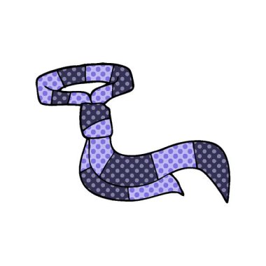 Basit bir çizgi film çizimi ofis kravatı.