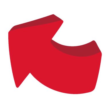 Basit bir döngü işaretli ok çizgi filmi