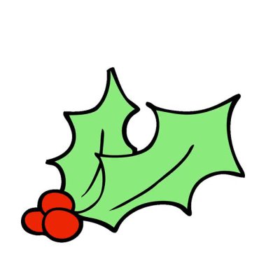 Basit bir döngülü çizgi film karikatürü.