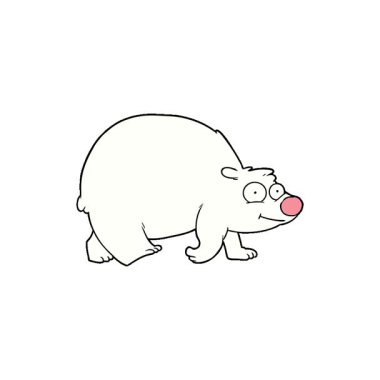 Basit bir döngülü mutlu kutup ayısı yürüyüşü.